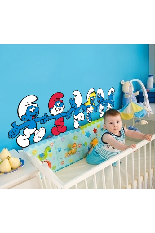 Sevimli Şirinler Bebek ve Çocuk Odası Duvar Sticker Fiyatları ve