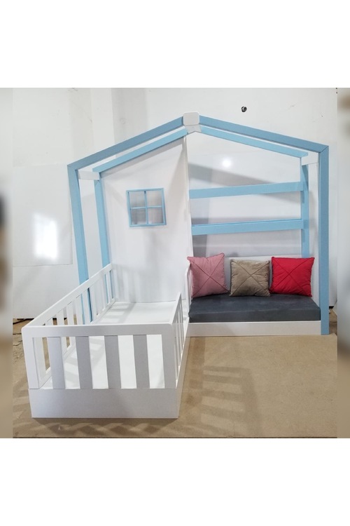 Montessori yatak sitil genç odası mavi beyaz en uygun fiyata Fiyatları