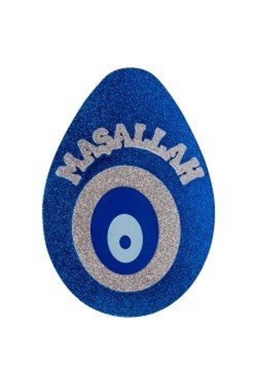 MAVİ SİMLİ STRAFOR NAZAR BONCUĞU KAPI,DUVAR SÜSÜ 30 CM
