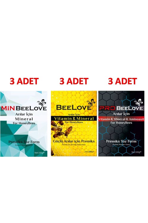 Beelove + Minbeelove + Probeelove (3'er Adet)
