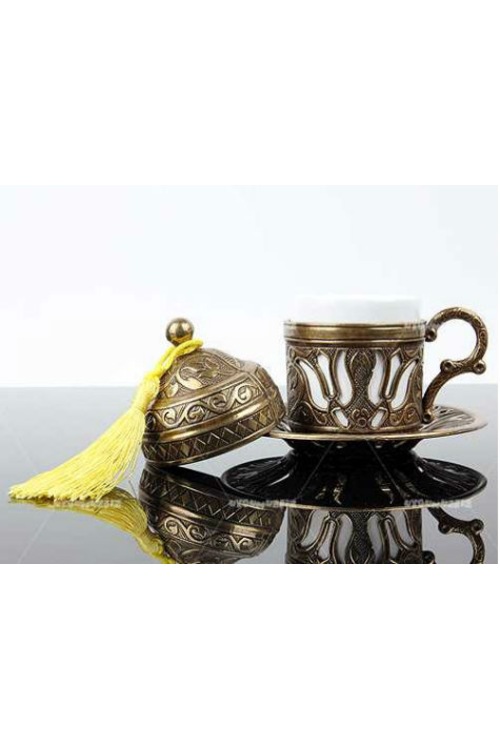 Osmanlı Motifli Kahve Fincanı Sarı Fiyatları ve Özellikleri