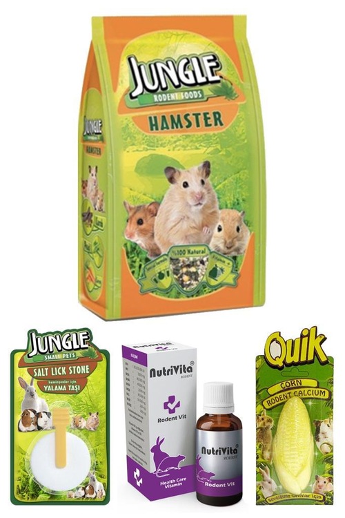 Jungle Hamster Yem Vitamin ve Bakım Seti 500 Gr