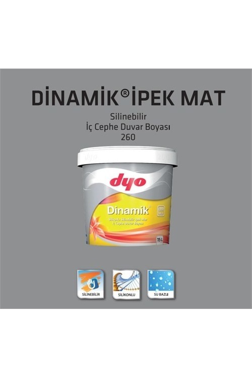 Dinamik Silikonlu İpek Mat Duvar Boyası 15 lt (renk kartepe) Fiyatları