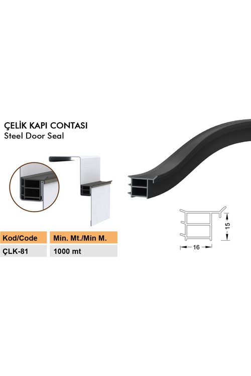 Çelik Kapı Fitili Contası / Çelik Kapı Kasa Fitili / ÇLK81 Fiyatları
