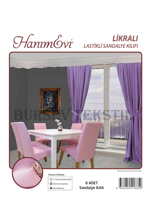 Likralı Sandalye Kılıfı 6 Adet Lastikli Sandalye Örtüsü Fiyatları ve