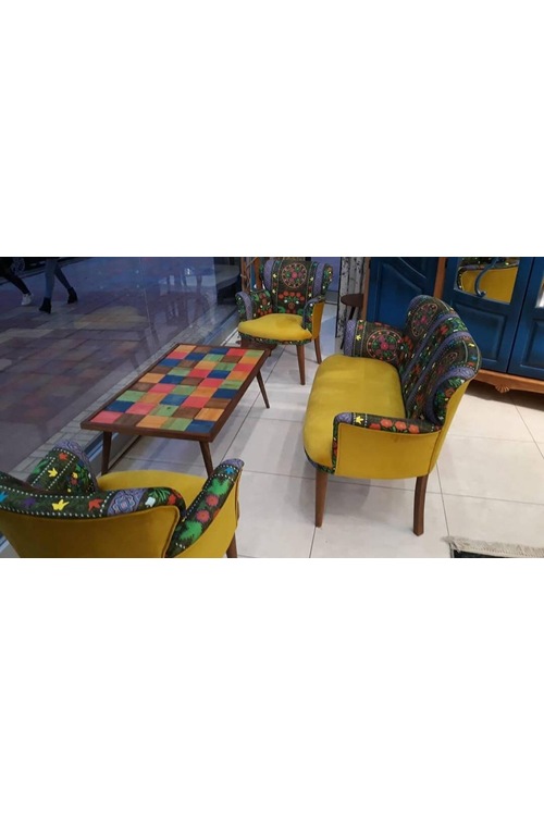 Rainbow Çay Seti koltuk takımı (Balkon, Salon, Etnik desen) Fiyatları