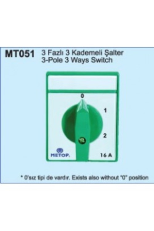 METOP MT020 X25A 4 Faz Açma Kapama Emniyet Şalteri