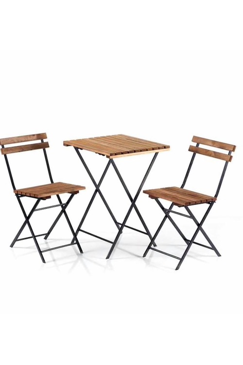 İkea Model Bistro Seti Bahçe Masa Sandalye Seti 2Sandalye 1Masa