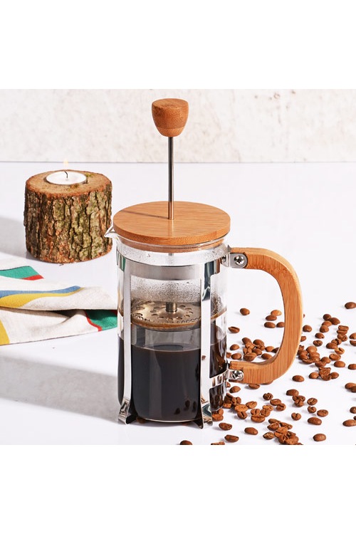BAMBU 600 ML BİTKİ ÇAYI FİLTRE KAHVE DEMLEME FRENCH PRESS Fiyatları ve
