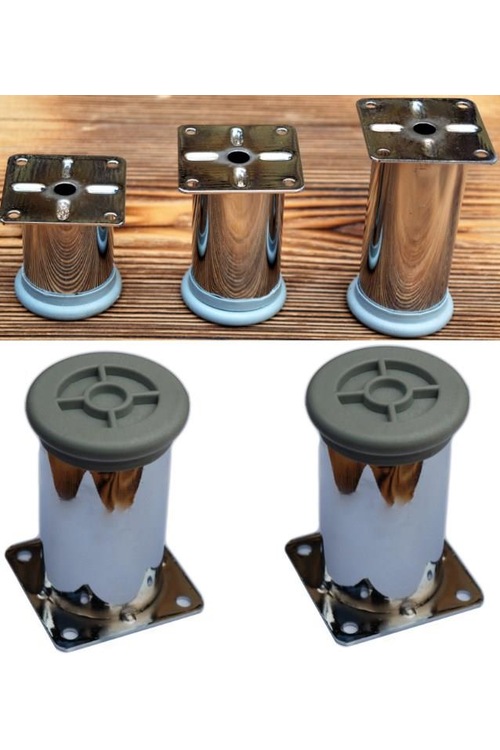 42 MM Ayak Krom Kaplama Mobilya Baza Masa Dolap Kapak Ayağı TÜM B