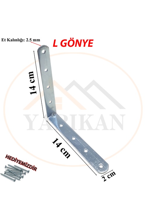 Mobilya Dolap Köşe Bağlantı L Demir Gönye Birleştirme Sabitleme
