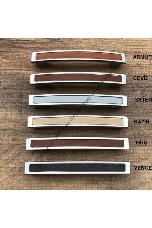 Gürçay Plastik Ahşap Desenli Çekmece Dolap Kapak Kulpu ZR