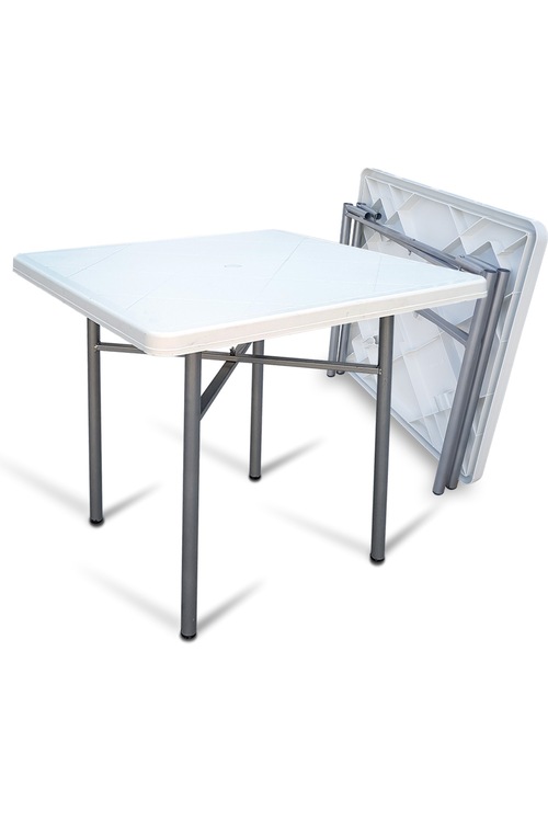 Katlanır Ayaklı Masa 80x80 Çelik Ayak Plastik Tablalı BK036