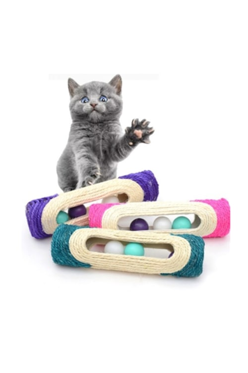 Silindir Toplu Kedi Tırmalama Oyuncağı 30cm Fiyatları ve Özellikleri