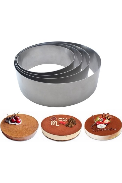 pasta kalıp Yuvarlak Çember Kek Pasta Kalıbı 4�lü Set 10 Cm metal