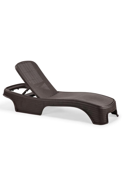 Omnipazar SY2536 Kahve Rengi Brezza Royal Rattan Lüks Şezlong