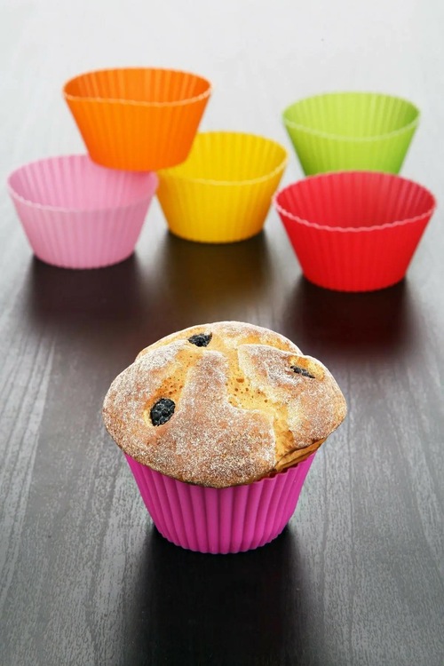 12 li Silikon Muffin Kalıbı -002