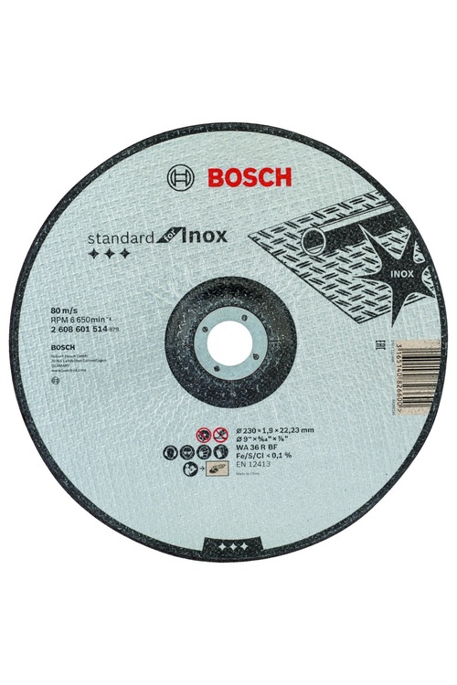 BOSCH STANDARD FOR INOX 230 X 1.9