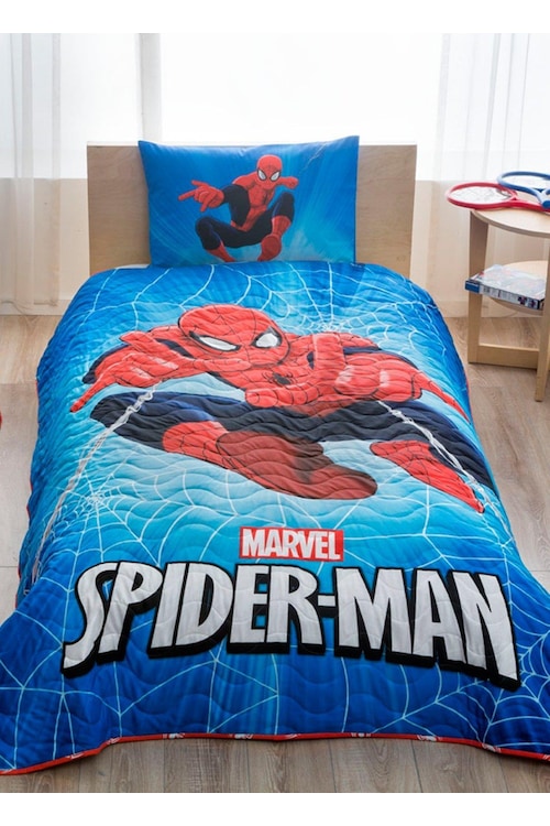 Taç Lisanslı Yatak Örtüsü Tek Kişilik Cpp Spiderman