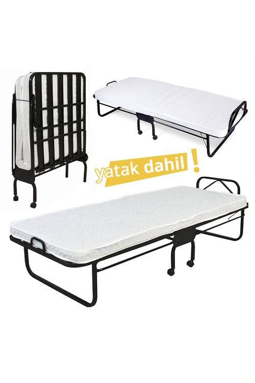 KATLANIR YATAK TEK KİŞİLİK KARYOLA TEKERLEKLİ OTEL YATAĞI KATLANIR YATAK TEK KİŞİLİK KARYOLA TEKERLEKLİ OTEL YATAĞI