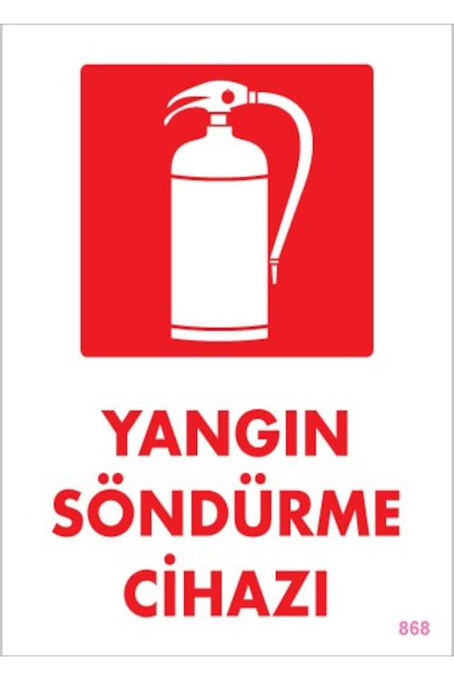 Yangın Söndürme Tüpü Levhası PVC 868 Fiyatları ve Özellikleri