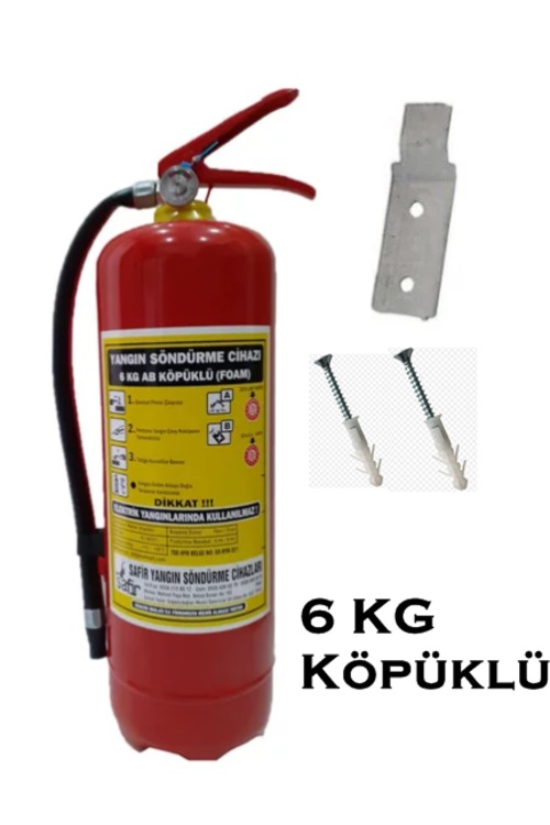 Yangın tüpü söndürme cihazı 6 kg Köpüklü Fiyatları ve Özellikleri