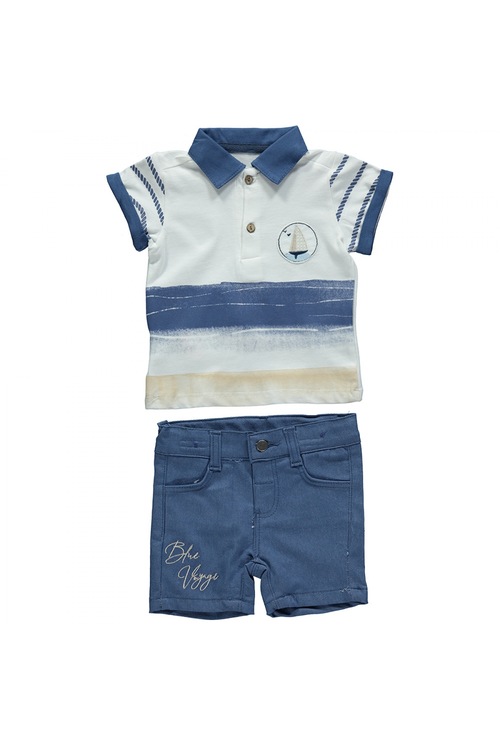 BEBETTO ERKEK POLO T-SHİRT 2Lİ TAKIM - İNDİGO