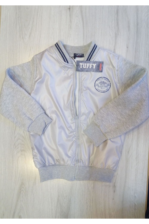 Tuffy Erkek Çocuk Gri Penye Kollu Ceket 5-8 yaş