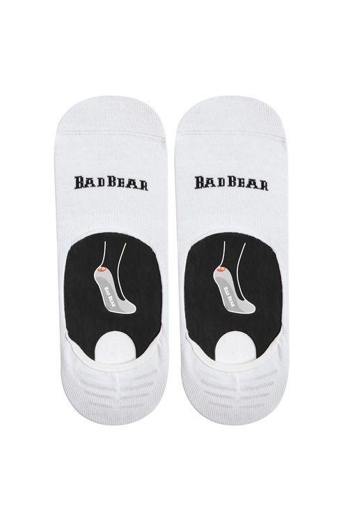 Bad Bear Unısex Beyaz Çorap Core Zero