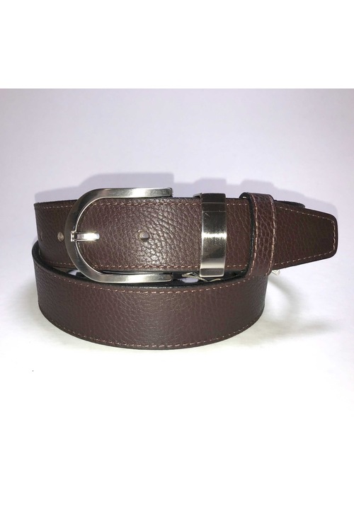 beldekemer SS40-05 Kahve Flotter Deri Kemer 4 cm Eninde