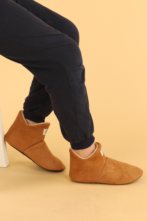 Ayakland GCC 001 Günlük Kız Çocuk Ev Botu Panduf Ev Terliği Taba