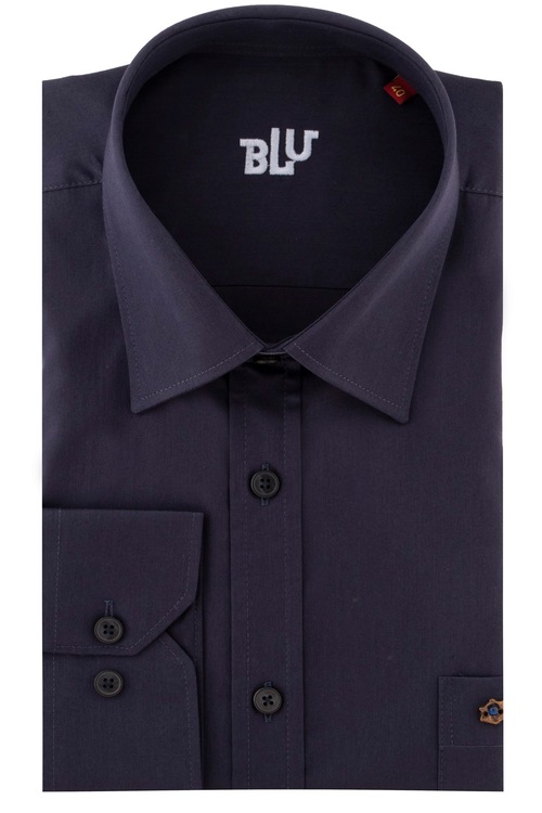 BLU Kravat Yaka Klasik Gömlek
