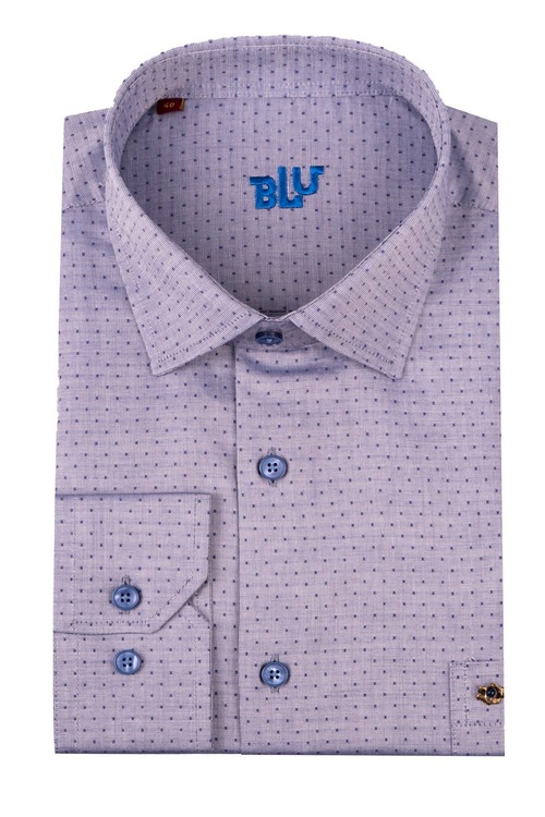 BLU Kravat Yaka Klasik Gömlek