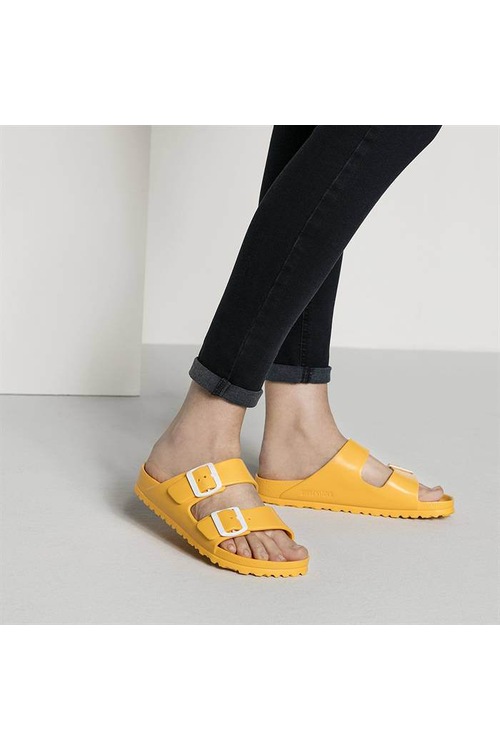 scuba yellow birkenstocks