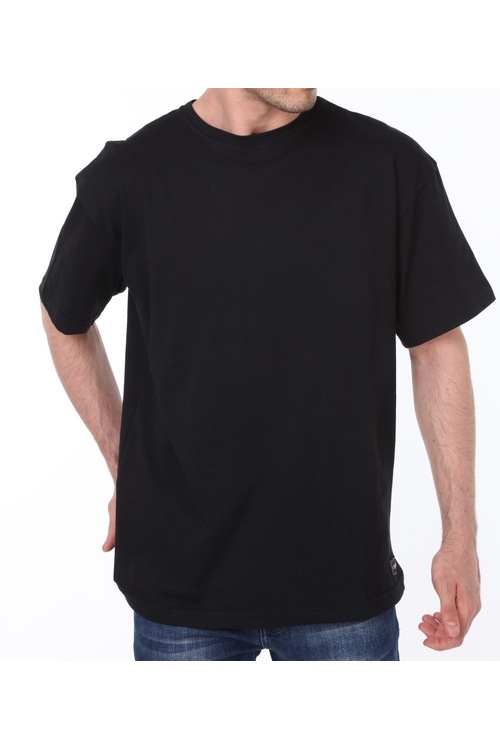 Genıus Store Erkek Oversize Tişört Bol Kesim Siyah (Yeni Sezon)