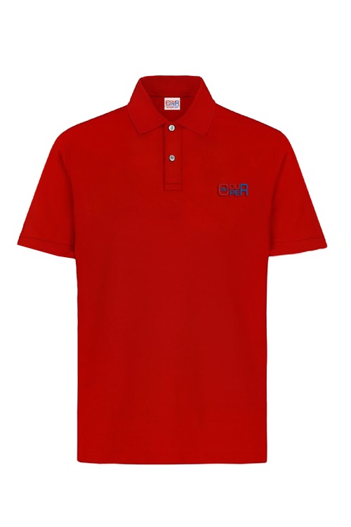 St Couper Kırmızı Polo Yaka Erkek T-shirt