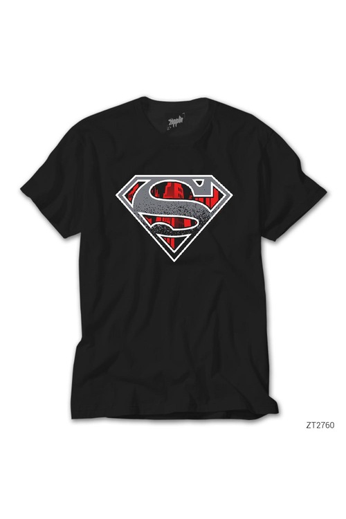 Superman Dark Legend Siyah Erkek Tişört