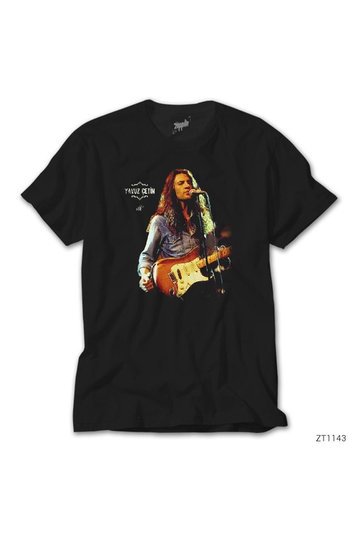 Yavuz Cetin Siyah Erkek Tişört T-Shirt