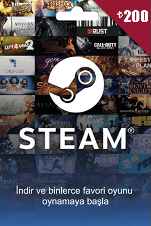 Steam Cüzdan Kodu 200 TL Steam Wallet Kod