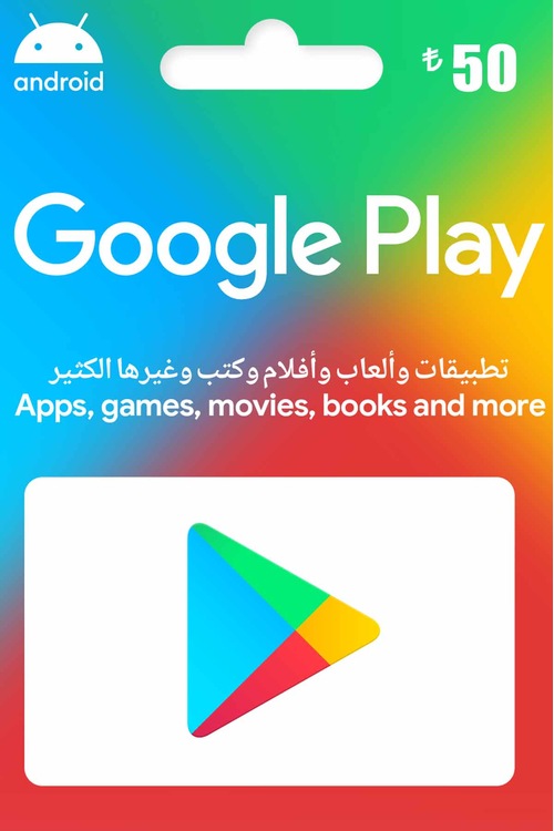 50 TL Google Play Hediye Kartı