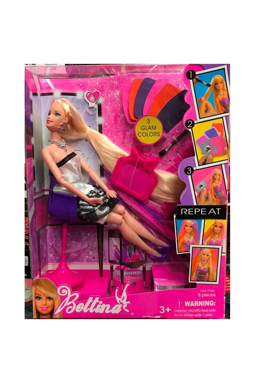 Sonsuz Hareket Tarzı Eklemli Saçı Boyanan Barbie Bebek