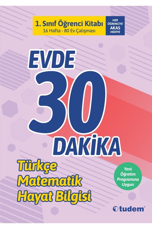 1.Sınıf Evde 30 Dakika Öğrenci Kitabı