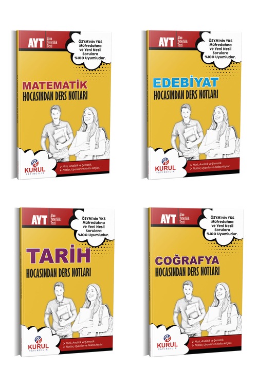 Ayt Eşit Ağırlık Hocasından Ders Notları Seti Kurul Yayınları