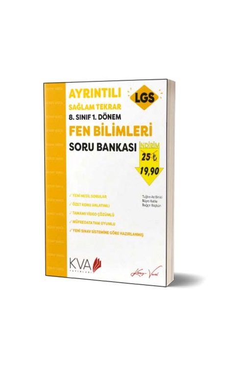 8. SINIF 1. DÖNEM AYRINTILI SAĞLAM TEKRAR FEN BİLİMLERİ SORU BANK