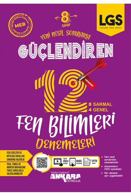 8. Sınıf Fen Bilimleri Güçlendiren Denemeleri (12 Adet)