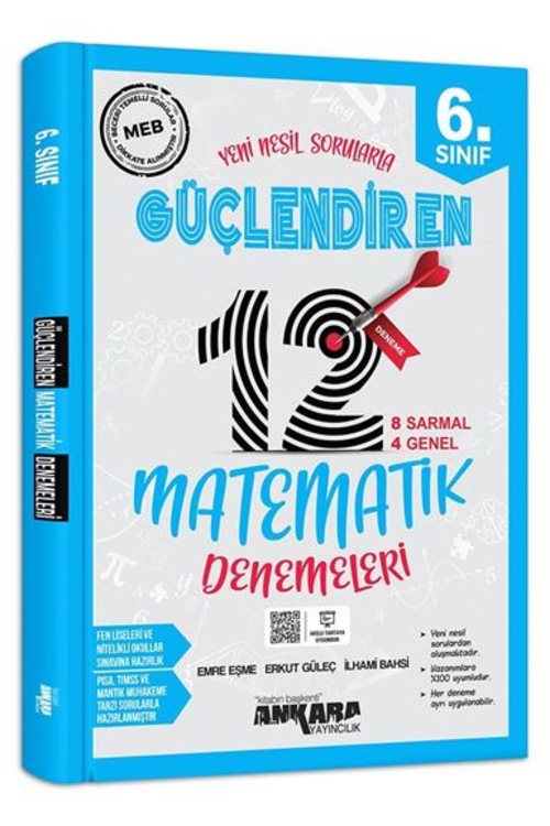 ANKARA YAY. 6.SINIF MATEMATİK 12 GÜÇLENDİREN DENEME