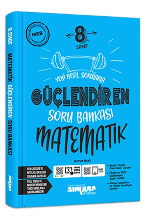 Ankara Yayıncılık 8. Sınıf Matematik Güçlendiren Soru Bankası
