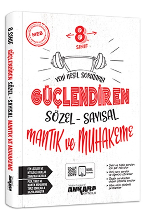 Ankara Yayıncılık 8. Sınıf Sözel Sayısal Mantık Muhakeme Güçlendi