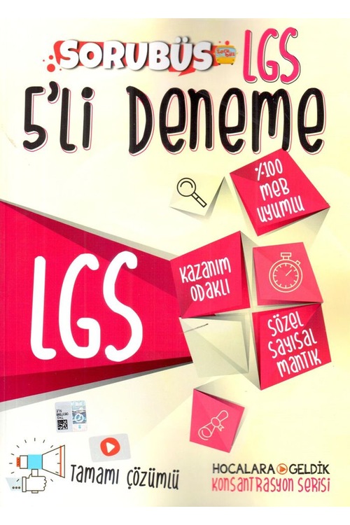 Hocalara Geldik LGS Sorubüs 5li Deneme Konsantrasyon Serisi