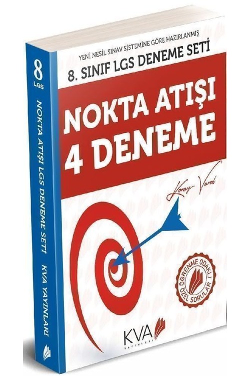KVA Yayınları 8. Sınıf Nokta Atışı 4 Deneme Kitabı